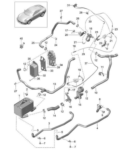 Diagram 360-000 Porsche 991 (911) MK2 2016-2019 Transmission