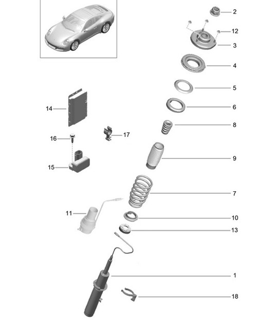 Diagram 402-000 Porsche 918 Spyder 2014-2015 