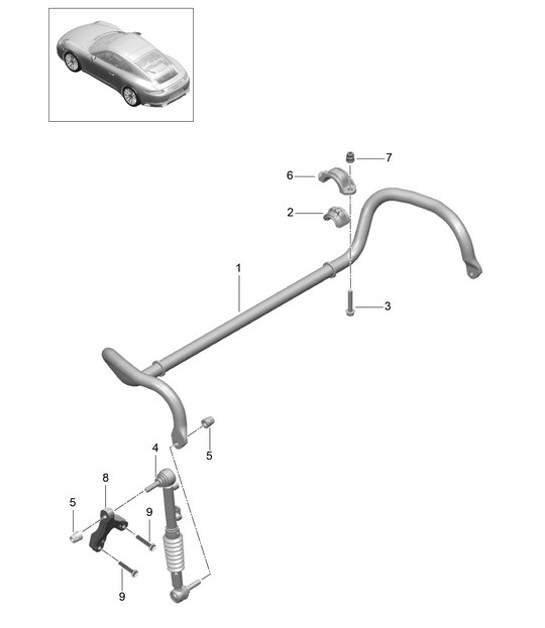 Diagram 402-010 Porsche Cayenne 92A (958) 2010-2017 Front Axle, Steering 
