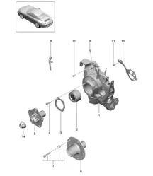 Essieu arrière / Porte-roue / Moyeu de roue 991.2 Carrera 2017-19