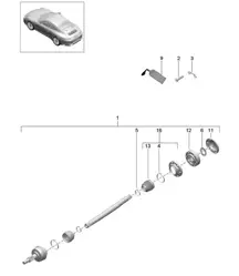 Antriebswelle / Radnabe 991.2 Carrera 2017-19