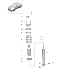 Amortisseurs / Ressort 991.2 Carrera 2017-19