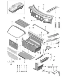 Frontend / Einzelteile 991.2 Carrera 2017-19