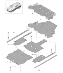 Bajos / Revestimientos 991.1 Carrera 2017-19