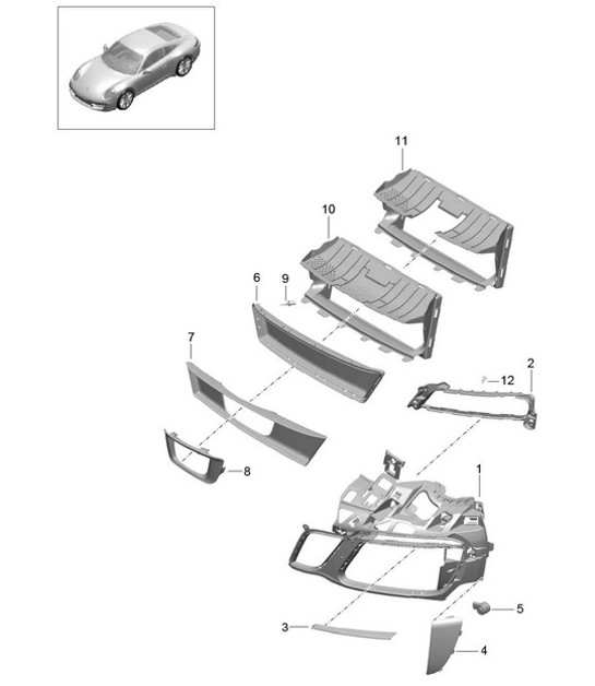 Diagram 802-007 Porsche Cayenne 3.2L V6 2003>> Body