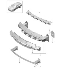 Porta parachoques DELANTERO 991.2 Carrera 2017-19