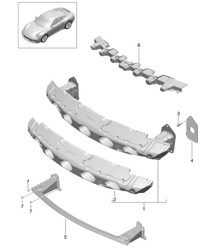 Portaparachoques DELANTERO - GTS, PR:011 - 991.2 Carrera 2017-19
