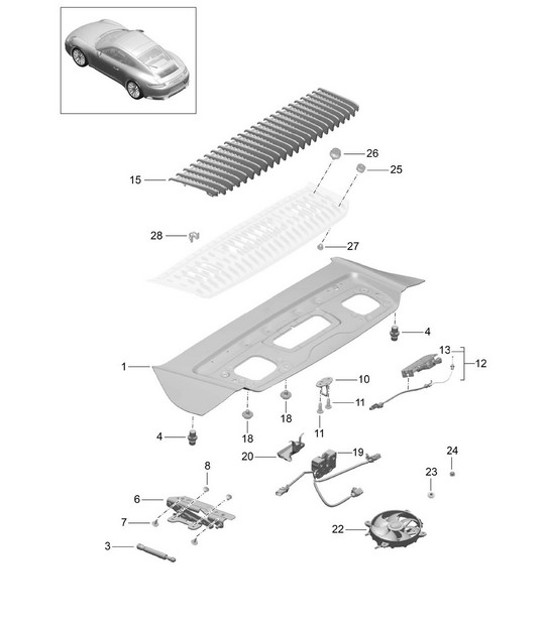 Diagram 803-005 Porsche Macan S Diesel 3.0L V6 258Bhp Body