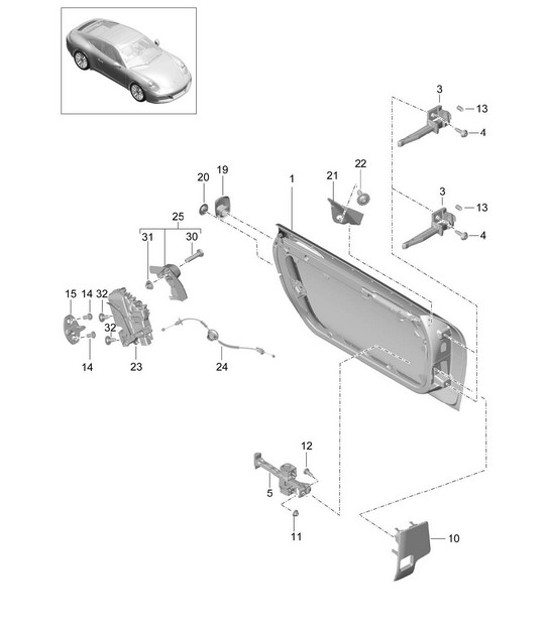 Diagram 804-000 Porsche Taycan (9J1) MK1 2020-2024 