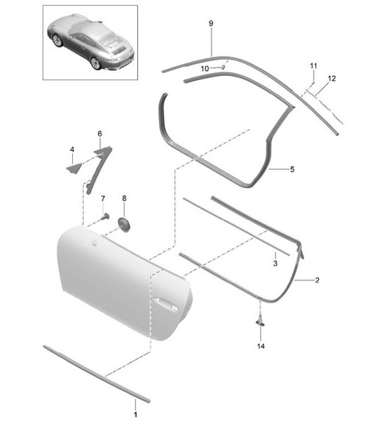Diagram 804-010 Porsche Cayenne S/GTS 4.8L 2007>> Body