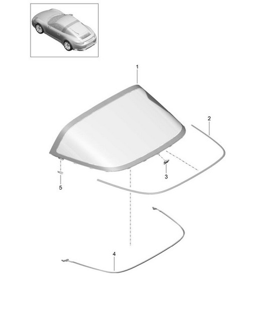 Diagram 805-010 Porsche 911 & 912 (1965-1989) Body