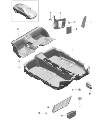Bodenbelag / Verkleidungen - COUPE / CABRIO - 991.2 Carrera 2017-19
