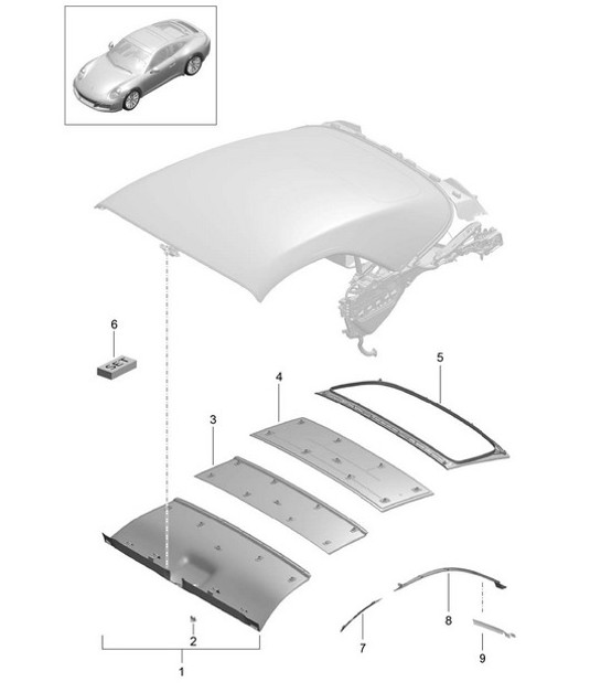 Diagram 811-040 Porsche 997 MKII GT3 2010>> Body