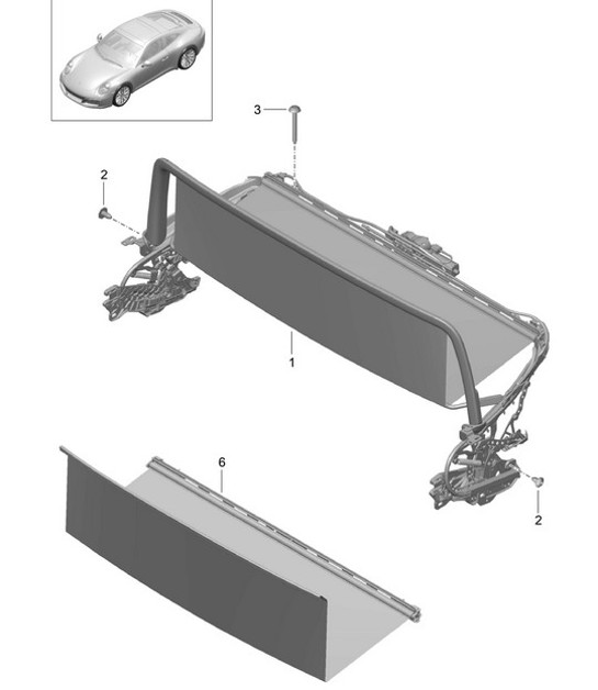 Diagram 811-065 Porsche 991 (911) MK2 2016-2019 Body