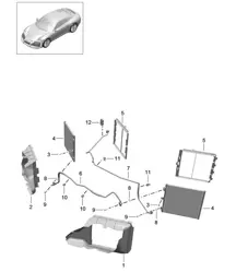 Kältemittelkreislauf - VORNE - 991.2 Carrera 2017-19