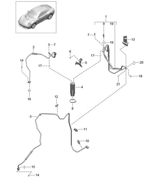 Diagram 813-025 Porsche Cayenne 3.6L 2007>> Body