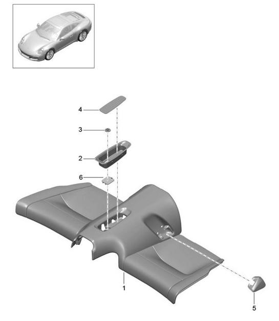 Diagram 817-050 Porsche 991 (911) MK2 2016-2019 Body