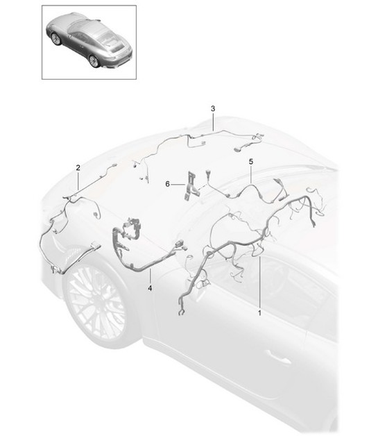 Diagram 902-011 Porsche Macan GTS Petrol 3.0L V6 360Bhp Electrical equipment