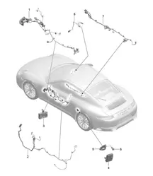Telai elettrici / Porte / Consolle centrale / Centraline portiere / Comando capote 991.2 Carrera 2017-19