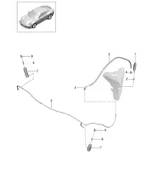 Système lave-phares - PR:288 - 991.2 Carrera 2017-19