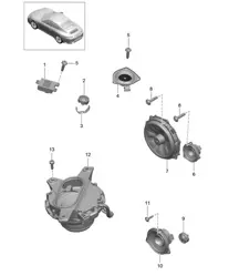 Lautsprecher 991.2 Carrera 2017-19