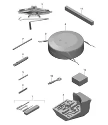 Cric à outils 991 R/GT3/RS 2014-21