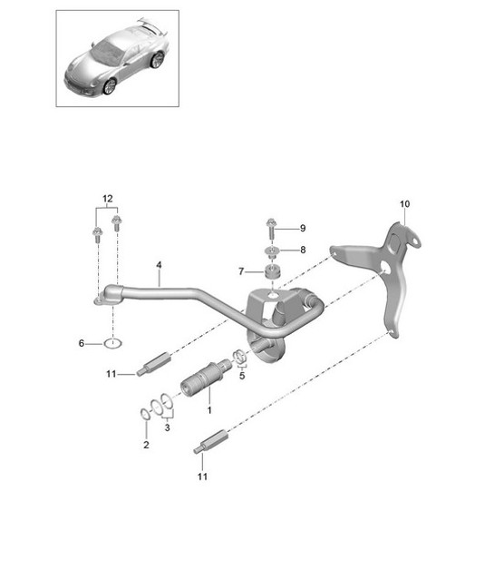 Diagram 102-020 Porsche Boxster 986/987/981 (1997-2016) Engine