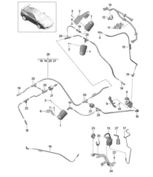 Sistema di aspirazione / Motore 991 R/GT3/RS 2014-21