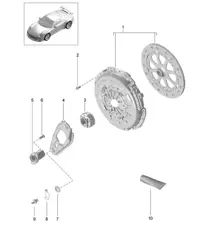 Kupplung – G9190+, PR:486 – 991 R/GT3/RS 2014–21