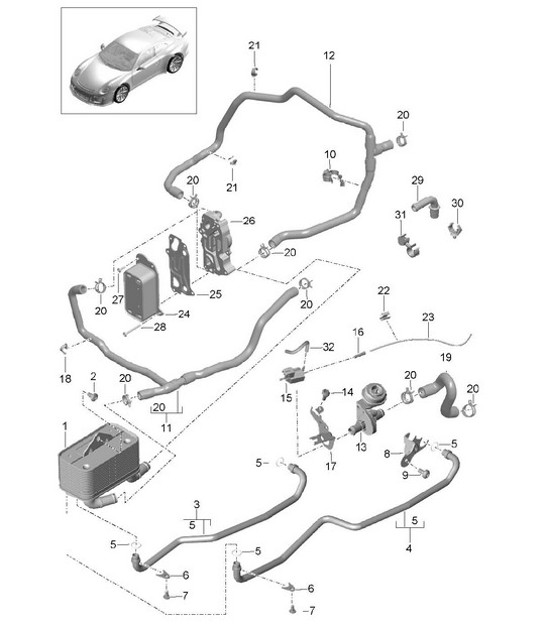 Diagram 360-000 Porsche Taycan (9J1) MK1 2020-2024 