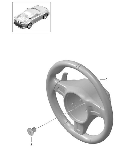 Diagram 403-004 Porsche Cayman S 3.4L 987C 2005-08 Front Axle, Steering 