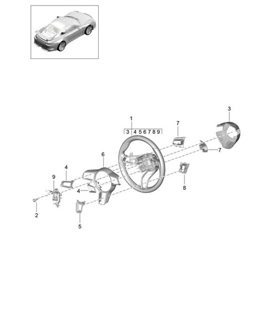 Diagram 403-005 Porsche Cayenne S 4.5L V8 2003>> Front Axle, Steering 