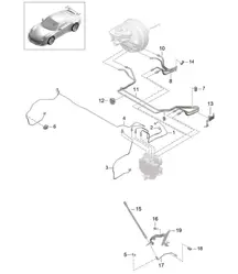 Brake line / Front end 991 GT3/RS  2018>>