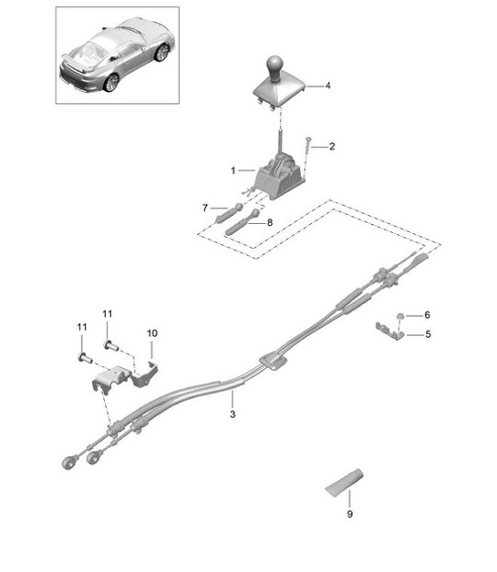 Diagram 701-050 Porsche 992 Turbo S 3.8L 