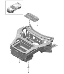 Parte anteriore (completa) 991 GT3 2014-21 Parte anteriore (completa) 991 GT3 2014-21