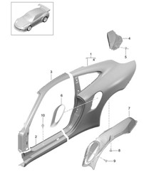 Parte laterale - Esterno - 991 GT3 RS 2014-21