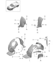 Rivestimento passaruota/Rivestimenti 991 GT3 2014-21