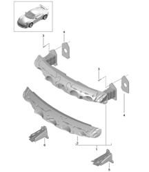 Soporte para parachoques delantero 991 GT3 2014-17