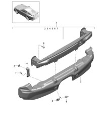 Soporte para parachoques trasero 991 GT3 2018&gt;&gt;