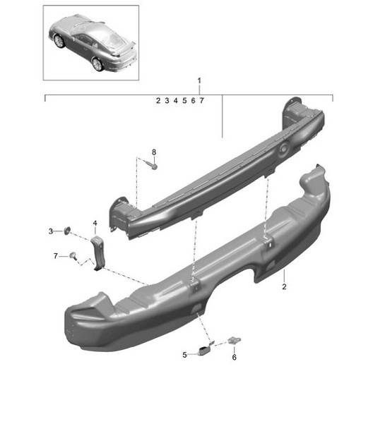 Diagram 802-031 Porsche Cayenne Coupe Turbo GT V8 4.0L 640Hp 