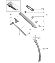 Montant A / Garnitures 991 GT3 2014-17