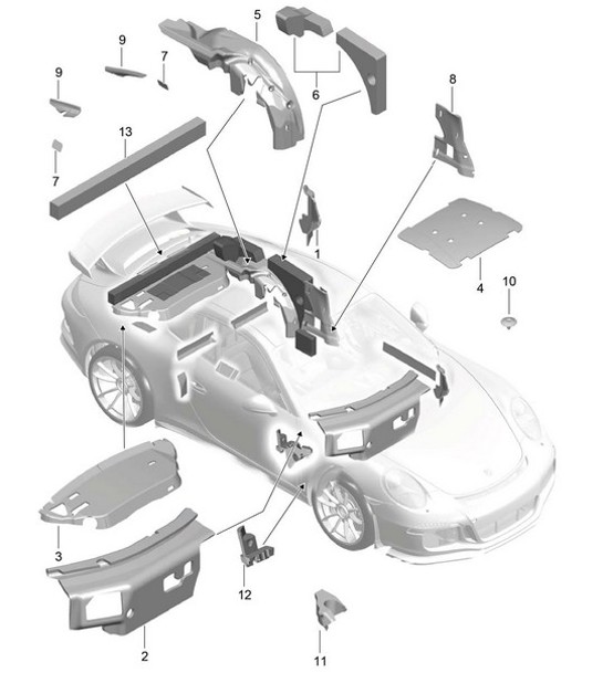 Diagram 807-056 Porsche 924 (1977-1988) Body