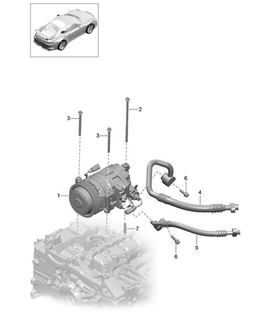 Diagram 813-015 Porsche Boxster 986/987/981 (1997-2016) Body