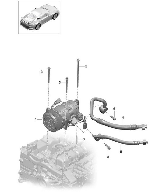 Diagram 813-016 Porsche 924S 2.5L 1988 