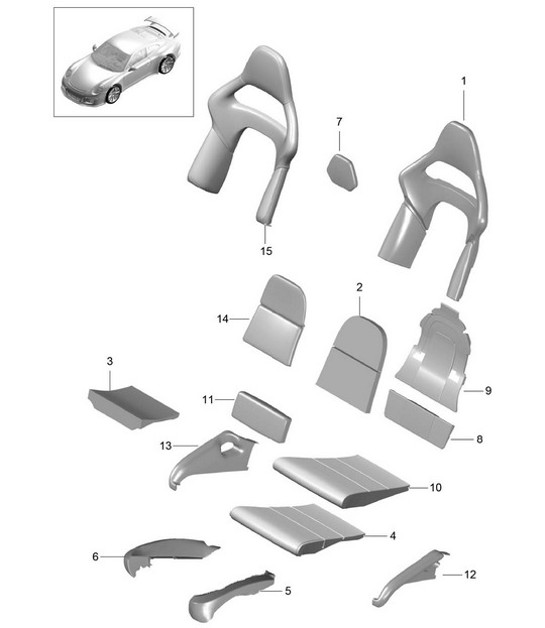 Diagram 817-003 Porsche 996 C4 3.4L 1997-08/01 Body