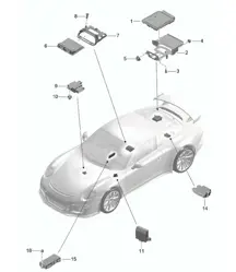 Centraline 991 R/GT3/RS 2014-21