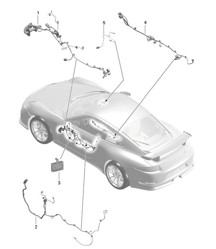Kabelbomen deuren / Middenconsole / Besturingskast deuren / Cabriokapbediening 991 GT3/RS 2018&gt;&gt;
