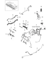 Telai elettrici / Telaio di montaggio / Luce freno supplementare / Assetto / Motore / Asse posteriore 991 R/GT3/RS 2014-21
