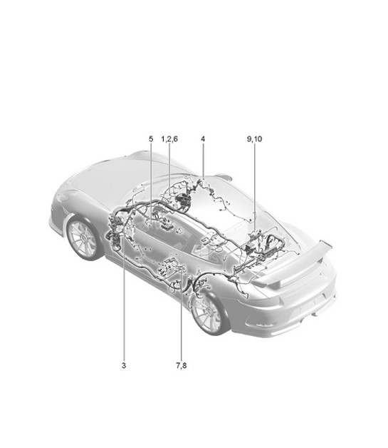 Diagram 902-060 Porsche Cayenne 3.2L V6 2003>> Electrical equipment