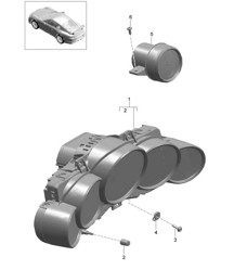 Combi-instrument / Chronomètre 991 R/GT3/RS 2014-17